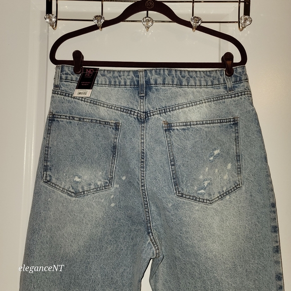 No Boundaries Super High-Rise Straight Leg Light Blue Jeans Sz: 17 - Picture 9 of 9